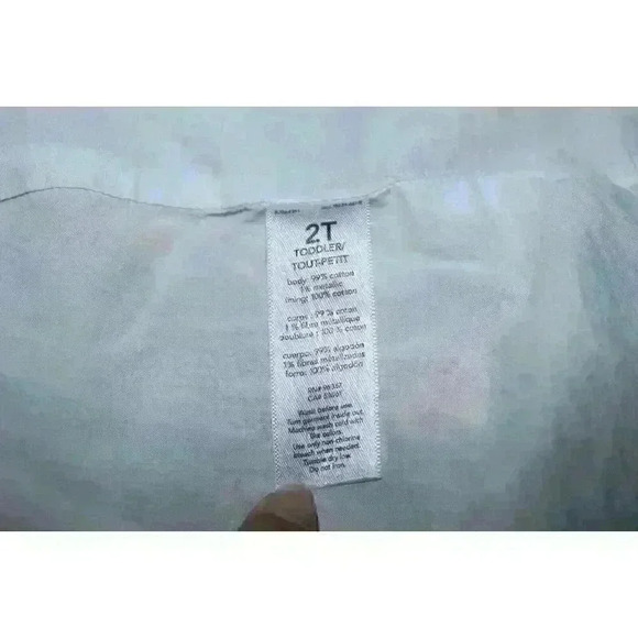 Oshkosh Floral Metallic Thread Ruffled Layered Boho Girls Toddlers Dress Size 2T - Picture 13 of 16